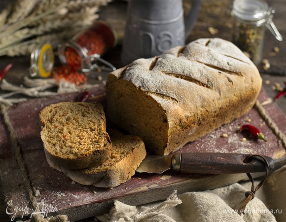 Хлеб из цельнозерновой муки на молоке