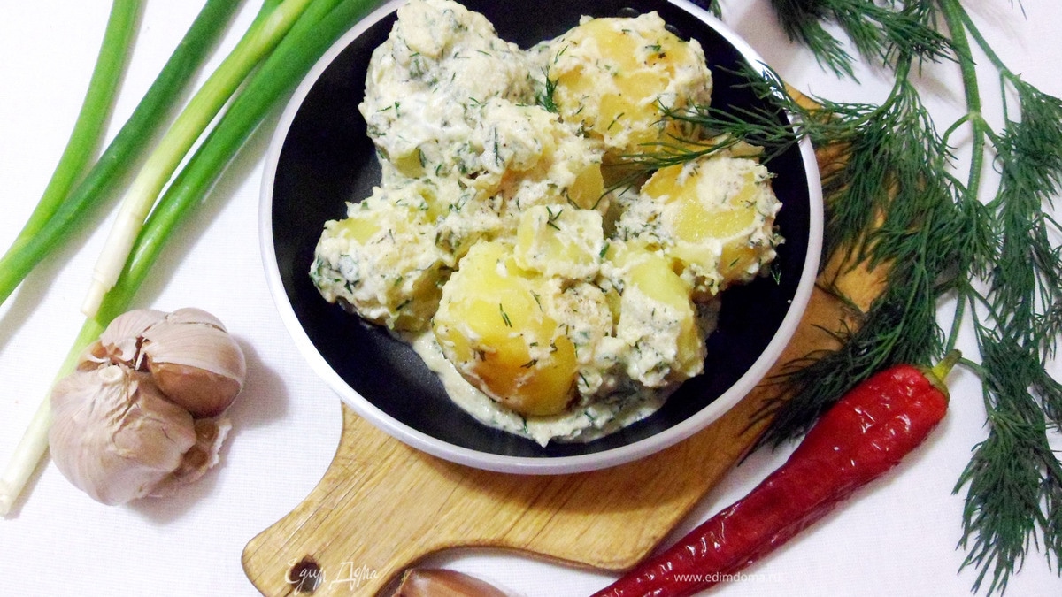 Картошка в сметане