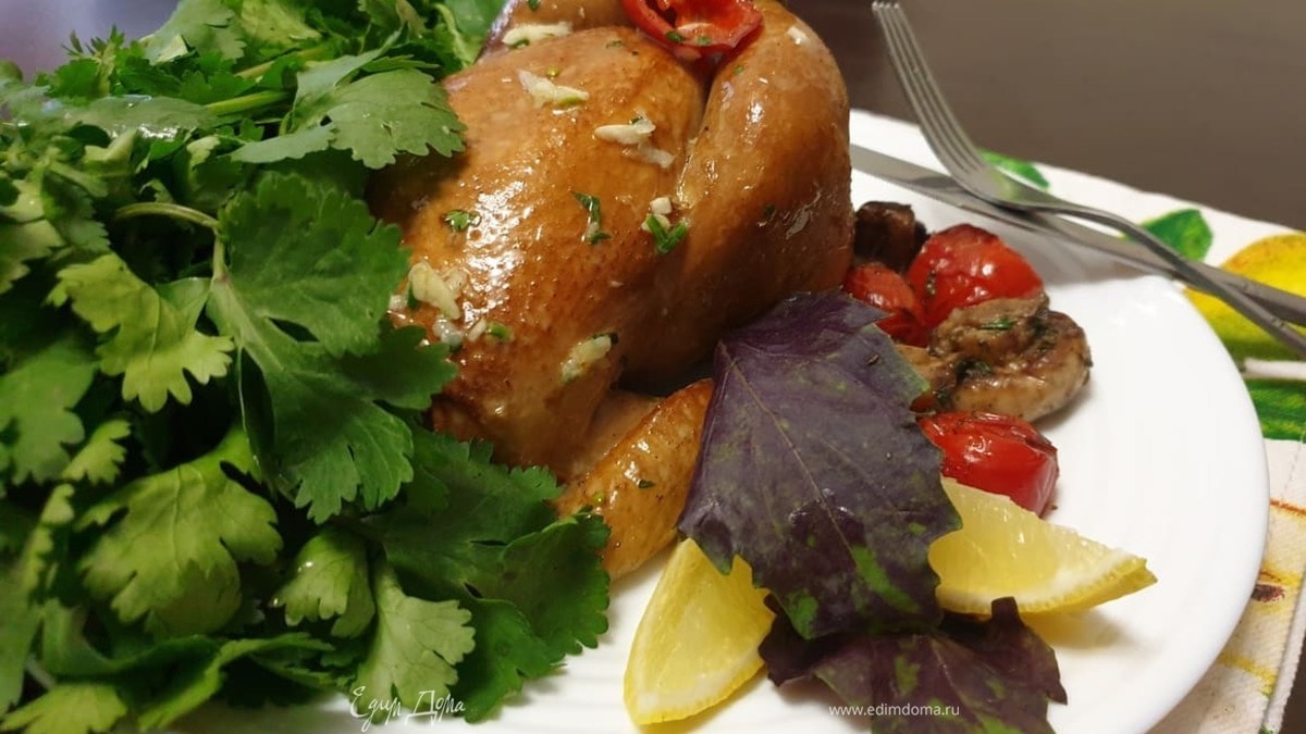 Цыплята-корнишоны горячего копчения