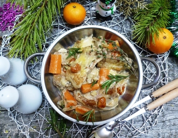 Кролик в сметанном соусе