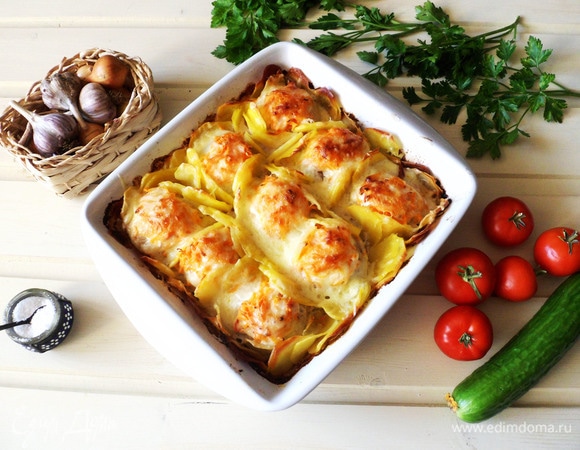 Котлеты с картошкой в духовке Котлеты с картошкой в духовке