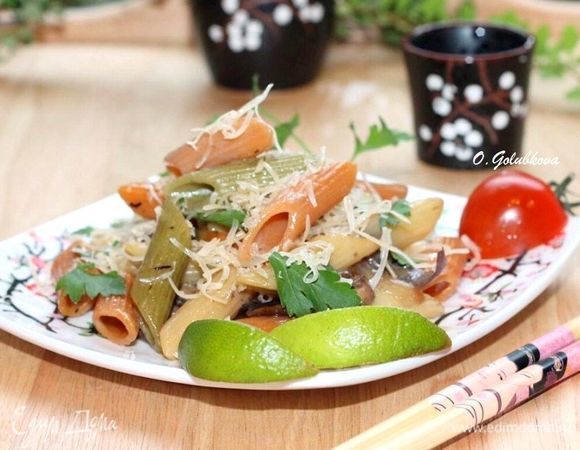 Пенне с грибным соусом Пенне с грибным соусом