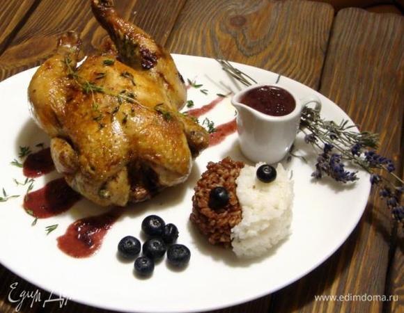 Цыпленок de Provence с ягодным соусом Цыпленок de Provence с ягодным соусом