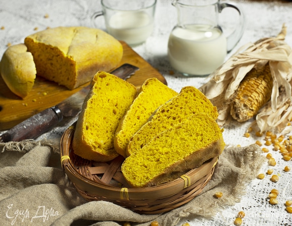 Кукурузный хлеб на дрожжах Кукурузный хлеб на дрожжах