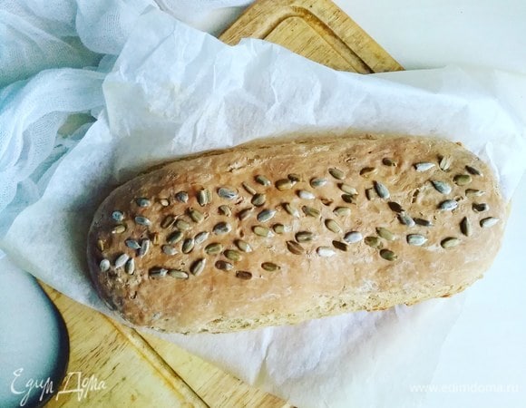 Домашний пшенично-ржаной хлеб Домашний пшенично-ржаной хлеб