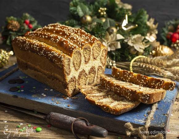Леопардовый хлеб с шоколадом и корицей