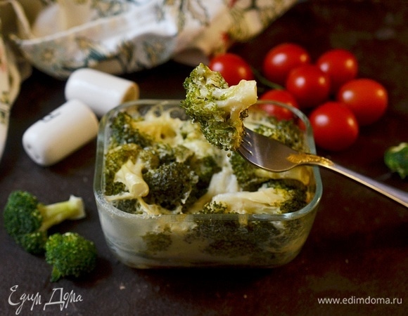 Сливочная брокколи с сыром