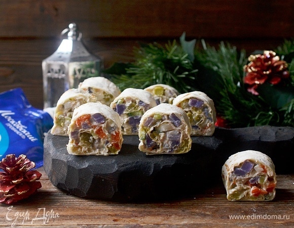 Оливье в рулете