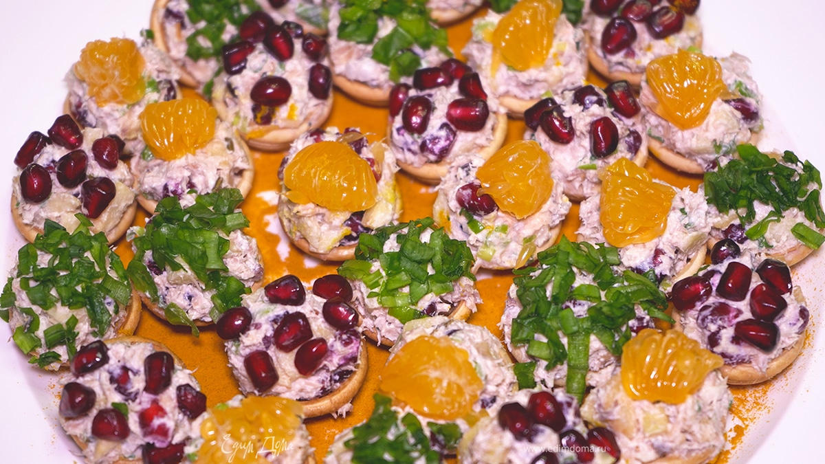 Тарталетки с рыбной начинкой