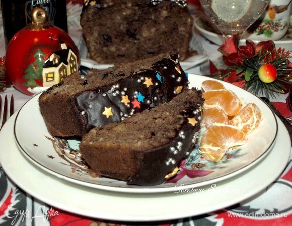Рождественский шоколадный кекс Рождественский шоколадный кекс