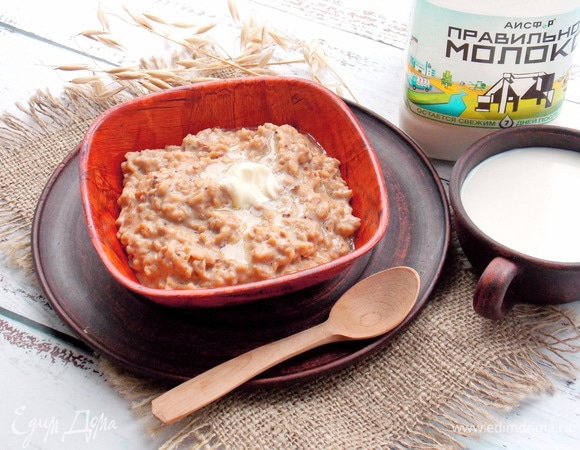 Карамельная геркулесовая каша