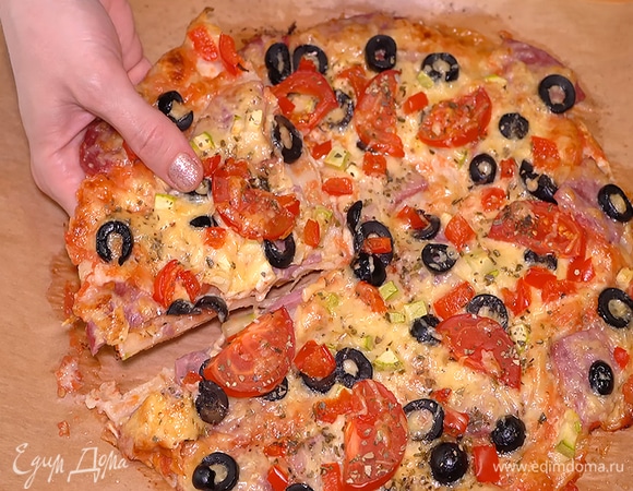 Быстрая пицца на лаваше