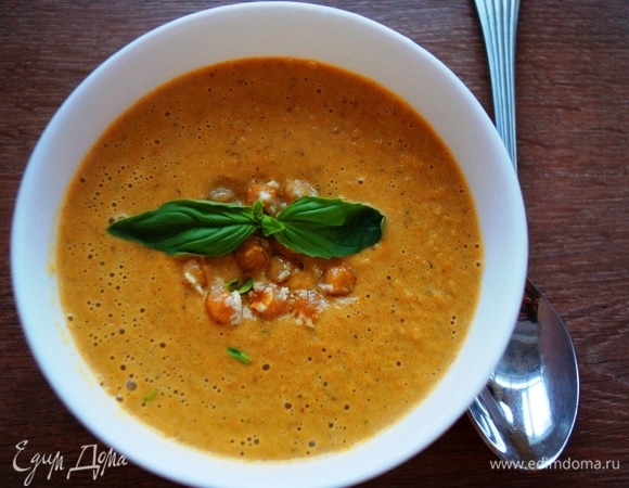 Тыквенный суп-пюре с нутом