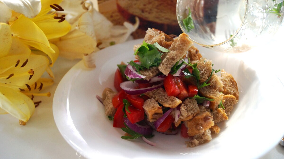 Хлебный салат