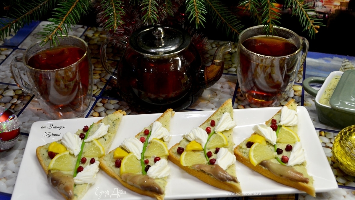 Бутерброды «Зимний цвет»