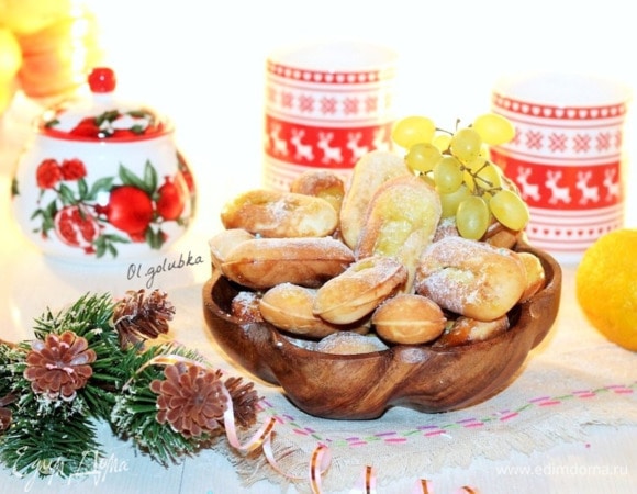 Лимонное пирожное с карамелью