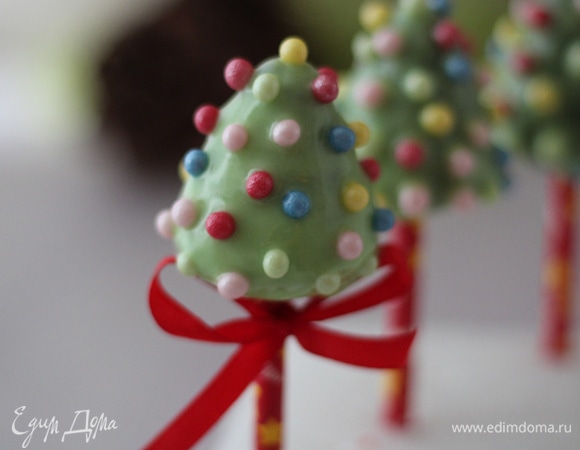 Кейк-попсы «Елочка»