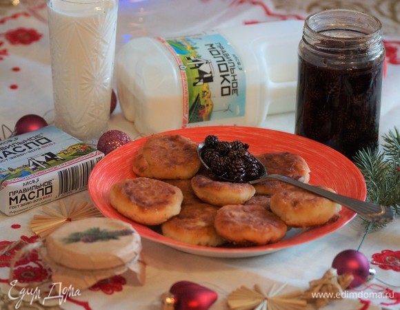 Сырники с вареньем из шишек