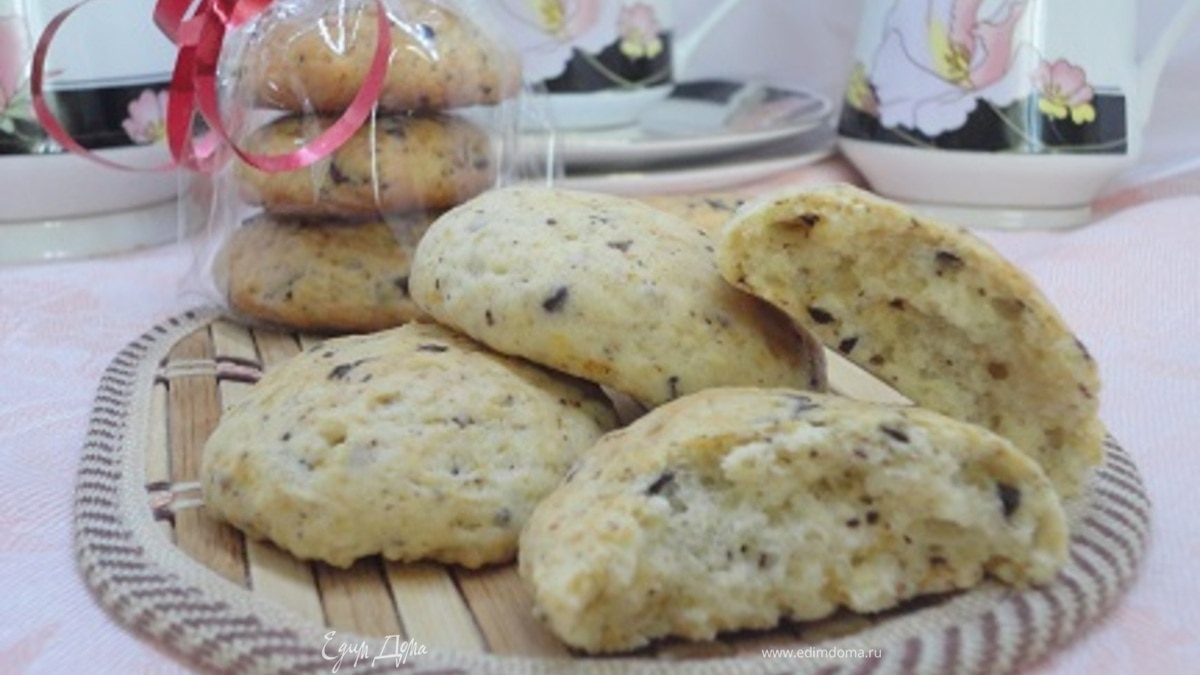 Воздушное печенье с шоколадной крошкой