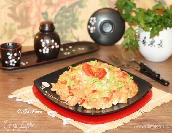 Тушеная свинина со сладким перцем в СВЧ-печи Тушеная свинина со сладким перцем в СВЧ-печи