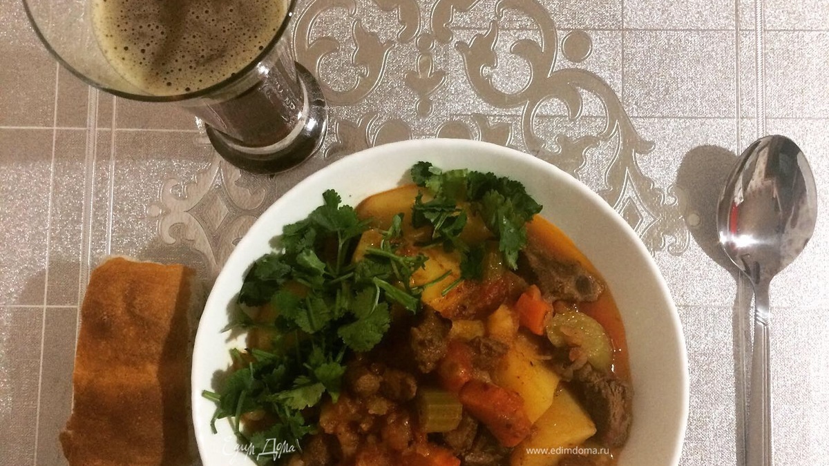 Тушеная кабанина «сарновская»