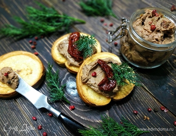 Паштет из куриной печени с коньяком Паштет из куриной печени с коньяком