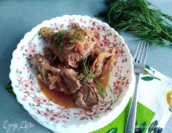 Тушеная баранина в томатном соке Тушеная баранина в томатном соке