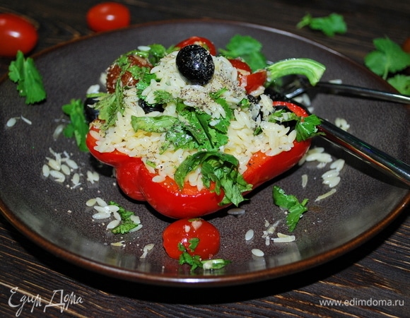 Фаршированный перец с орзо