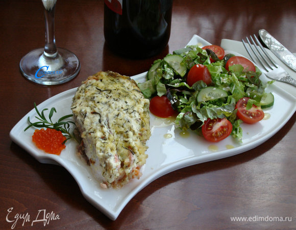 Семга в майонезном соусе Семга в майонезном соусе