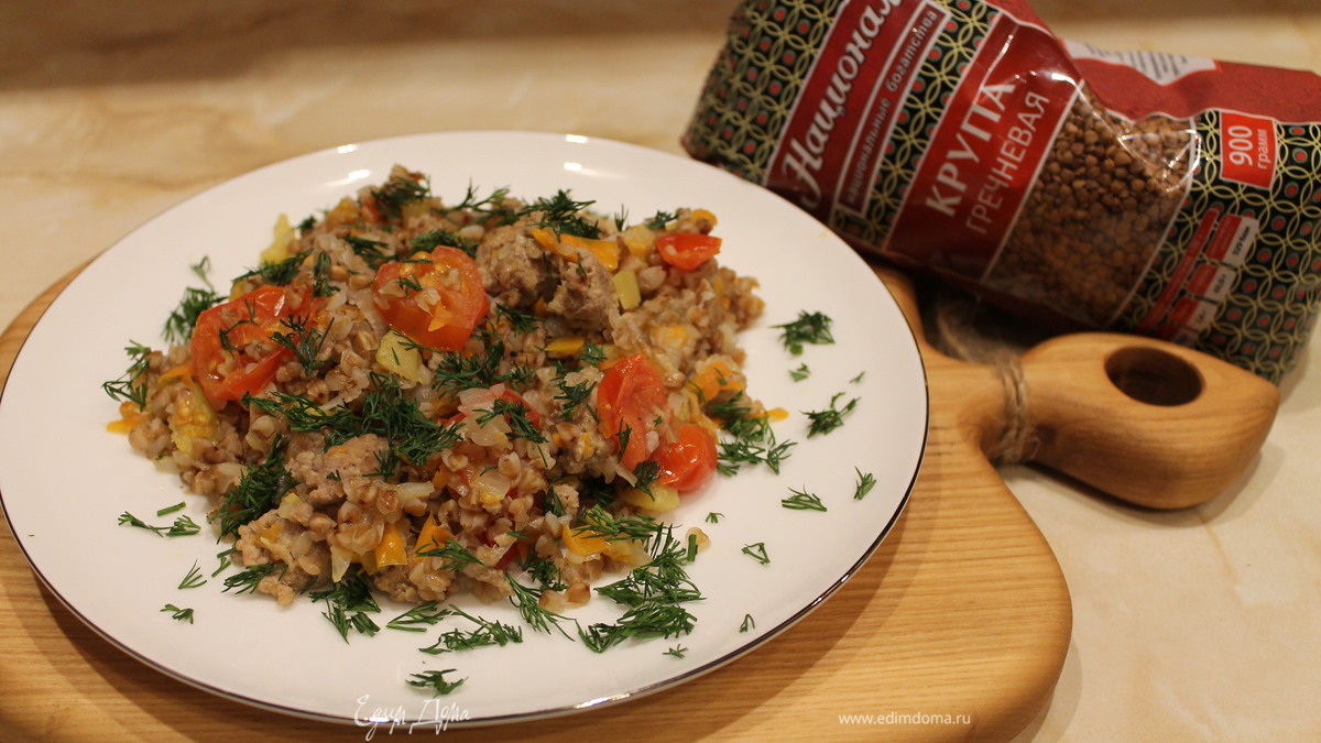 Гречка с фаршем по-русски