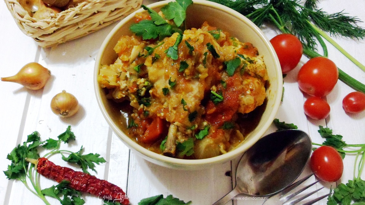 Чахохбили в микроволновке