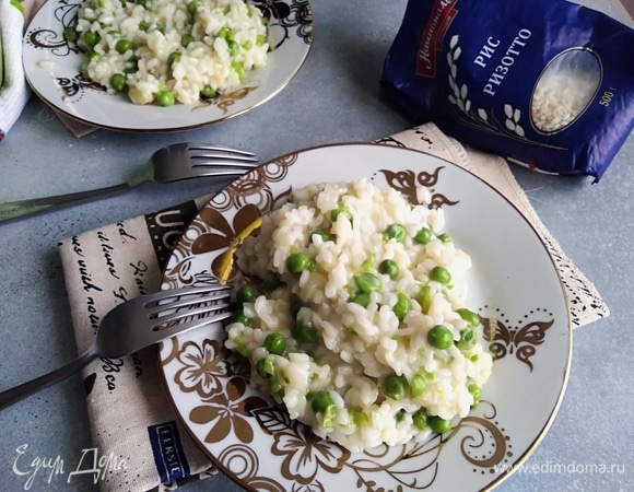 Ризотто с зеленым горошком Ризотто с зеленым горошком