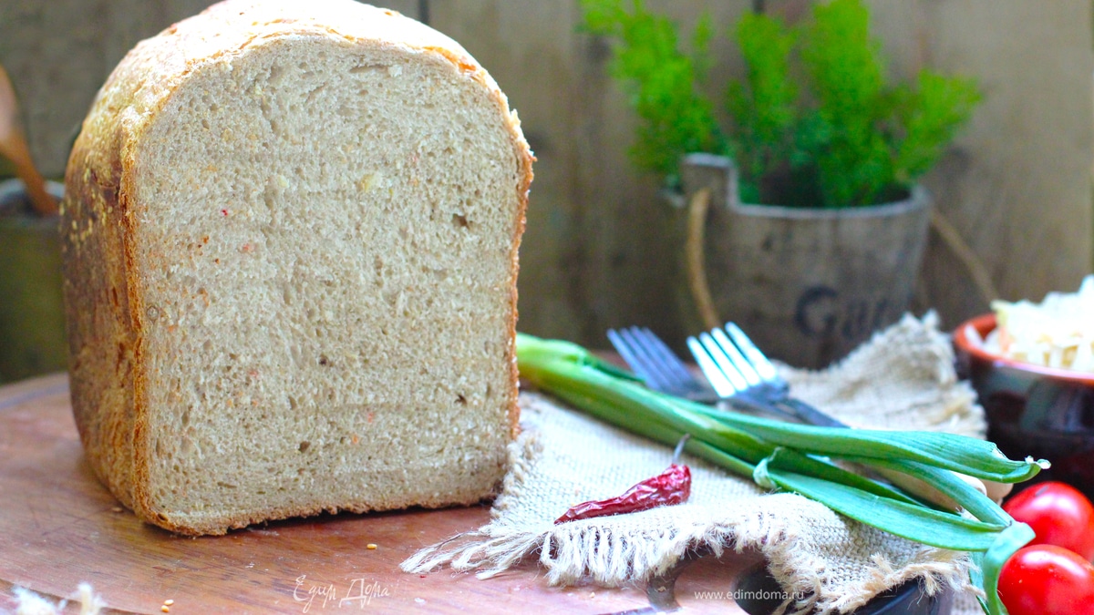 Хлеб с квашеной капустой в хлебопечке