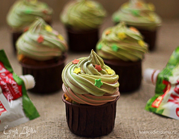 Камуфляжные капкейки с джемом к 23 февраля Камуфляжные капкейки с джемом к 23 февраля