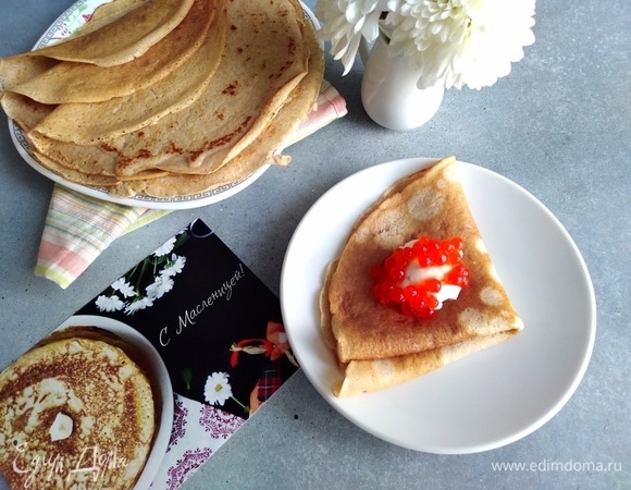 Цельнозерновые блинчики Цельнозерновые блинчики