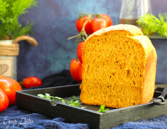 Томатный хлеб с перцем 