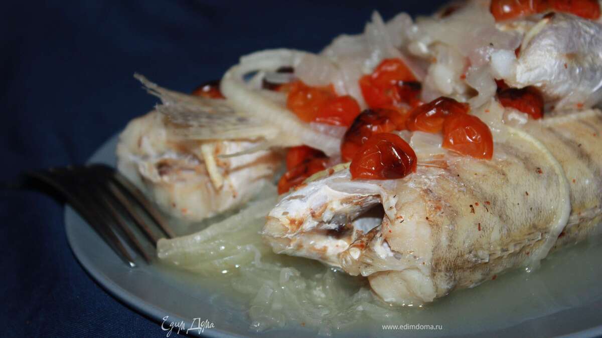 Берш, запеченный в фольге