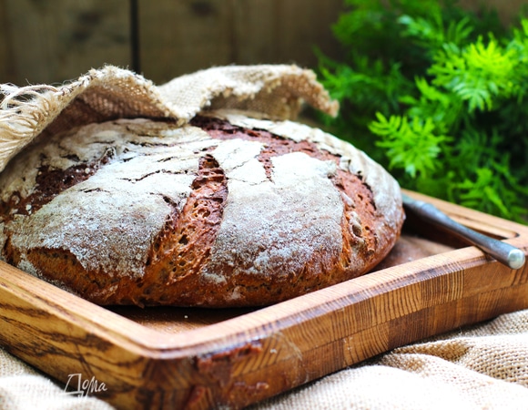 Картофельный хлеб на ржаной закваске Картофельный хлеб на ржаной закваске