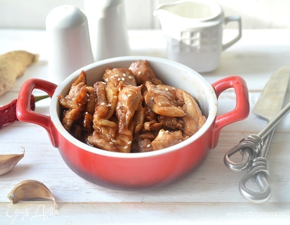 Быстрая курица терияки в микроволновой печи Быстрая курица терияки в микроволновой печи