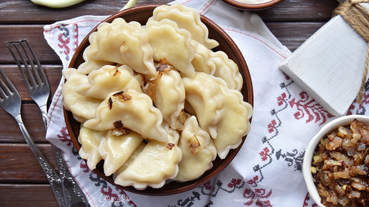 Вареники из постного пельменного теста