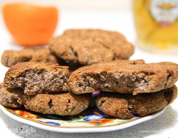 Кокосово-банановое протеиновое печенье для здорового питания Кокосово-банановое протеиновое печенье для здорового питания