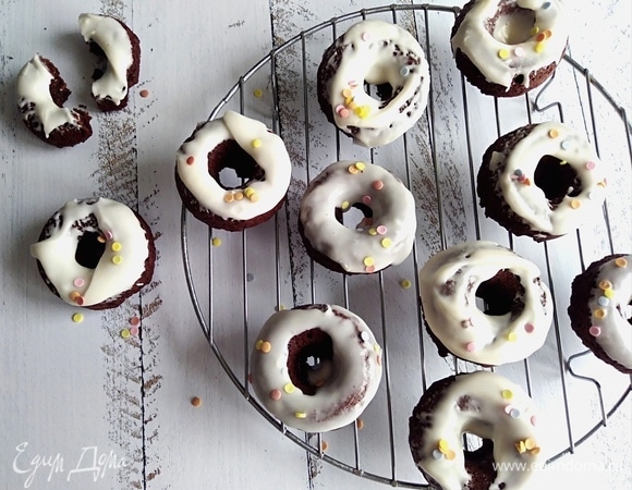 Шоколадные пончики Шоколадные пончики