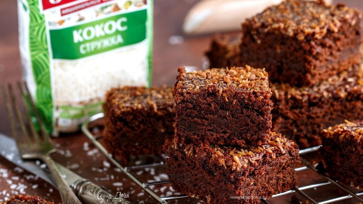 Брауни с кокосом