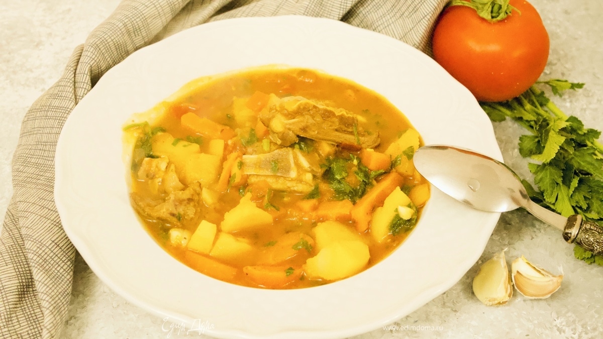Густой суп «То ли шурпа, то ли бограч»