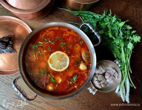 Борщ из семги A la russe 