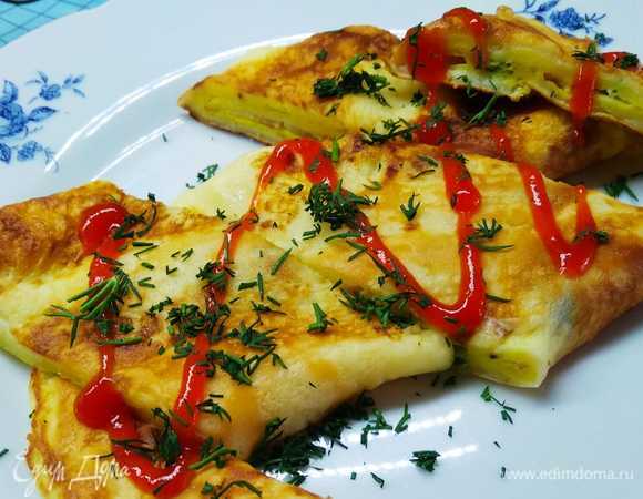 Яичница на блине Яичница на блине