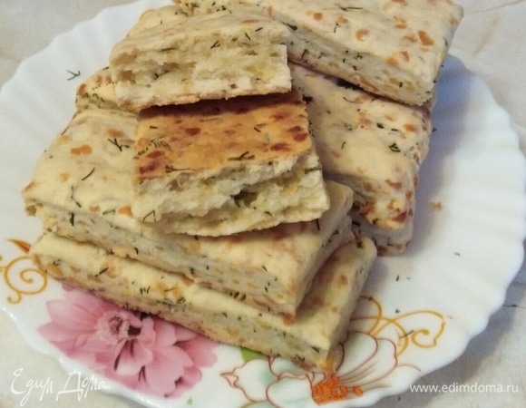 Сырные слойки с укропом Сырные слойки с укропом