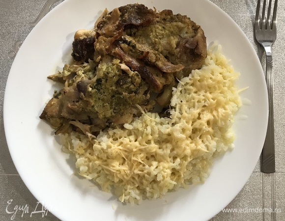 Чкмерули в сливочном соусе