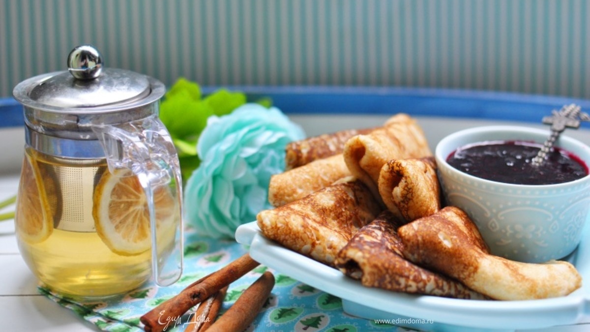 Блины на грушевом пюре