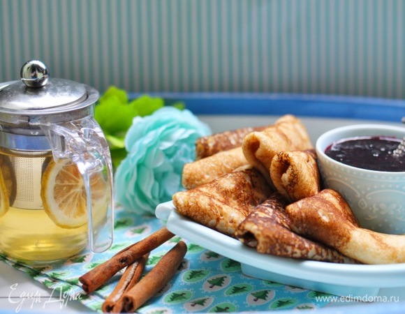 Блины на грушевом пюре